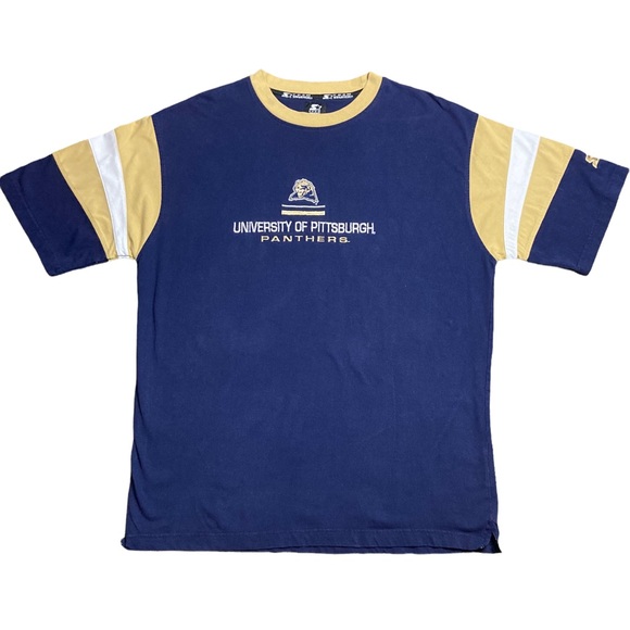 Pittsburgh Panthers Starter Large T Shirt - Picture 1 of 4
